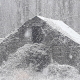 Old Barn in Snowstorm