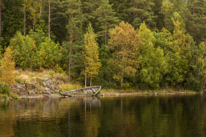 Autumn on the island of Valaam